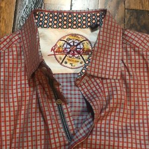 Robert Graham beautiful red XL button up